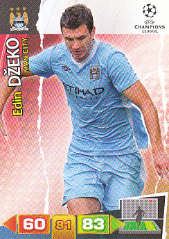 Edin Dzeko Manchester City 2011/12 Panini Adrenalyn XL CL #140